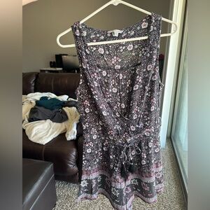 American Eagle Outfitters Floral Jumpsuit - Navy and Pink